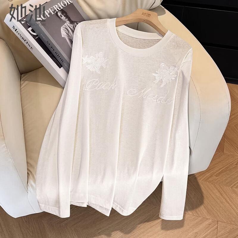 Women s Lightweight Embroidered Loose Fit T-Shirt M