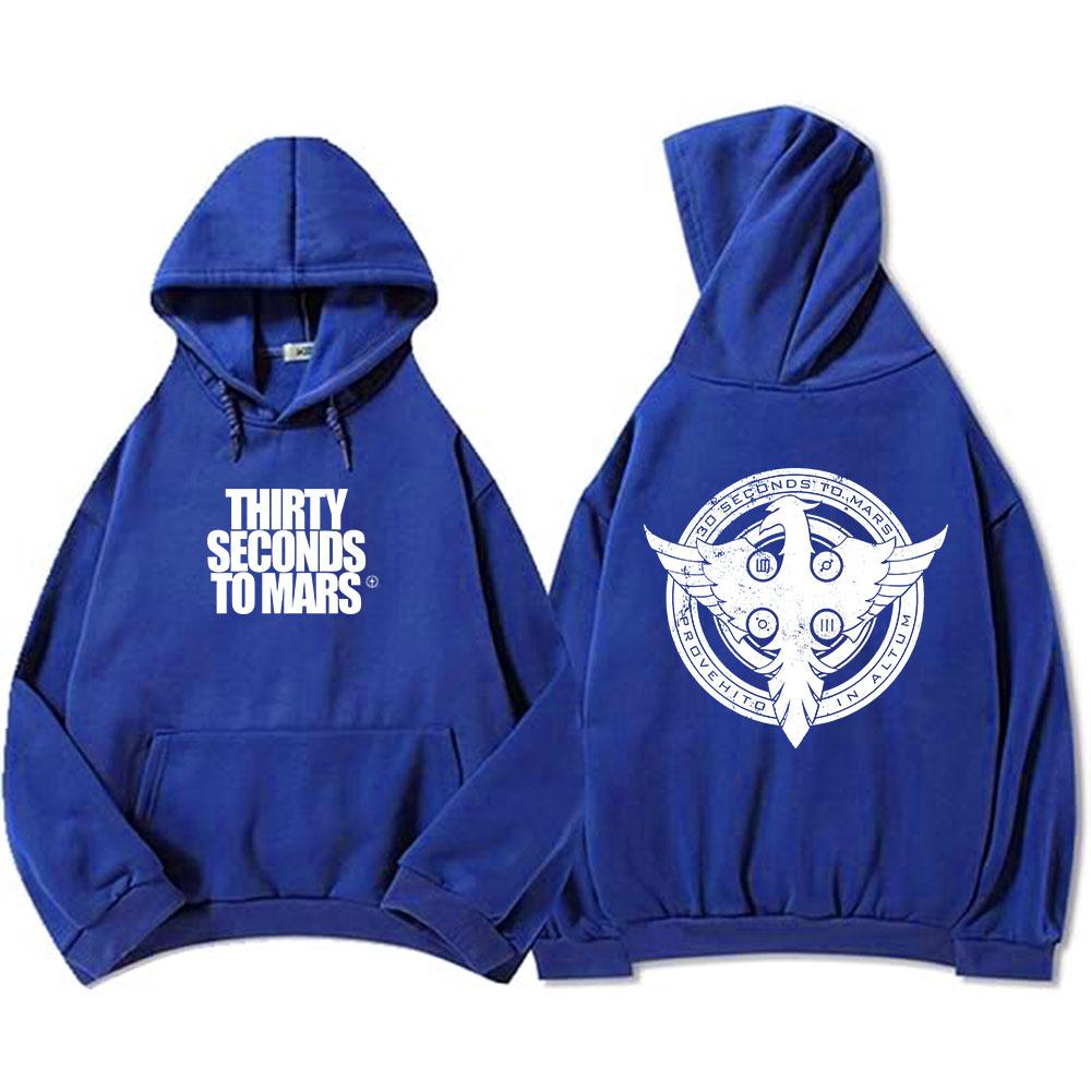 Thirty Seconds To Mars Hoodies Long Sleeve Fashion Hooded Sweatshirts Casual Rock Unisex Streetwear Mens