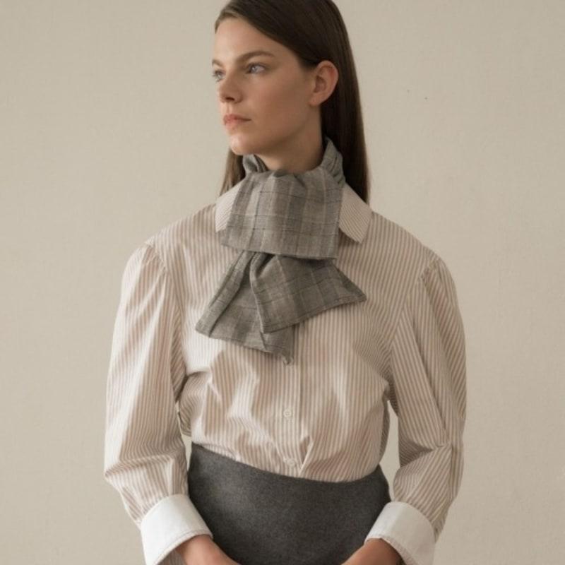 

BB’DE SOLI’DE mark mini scarf - black black