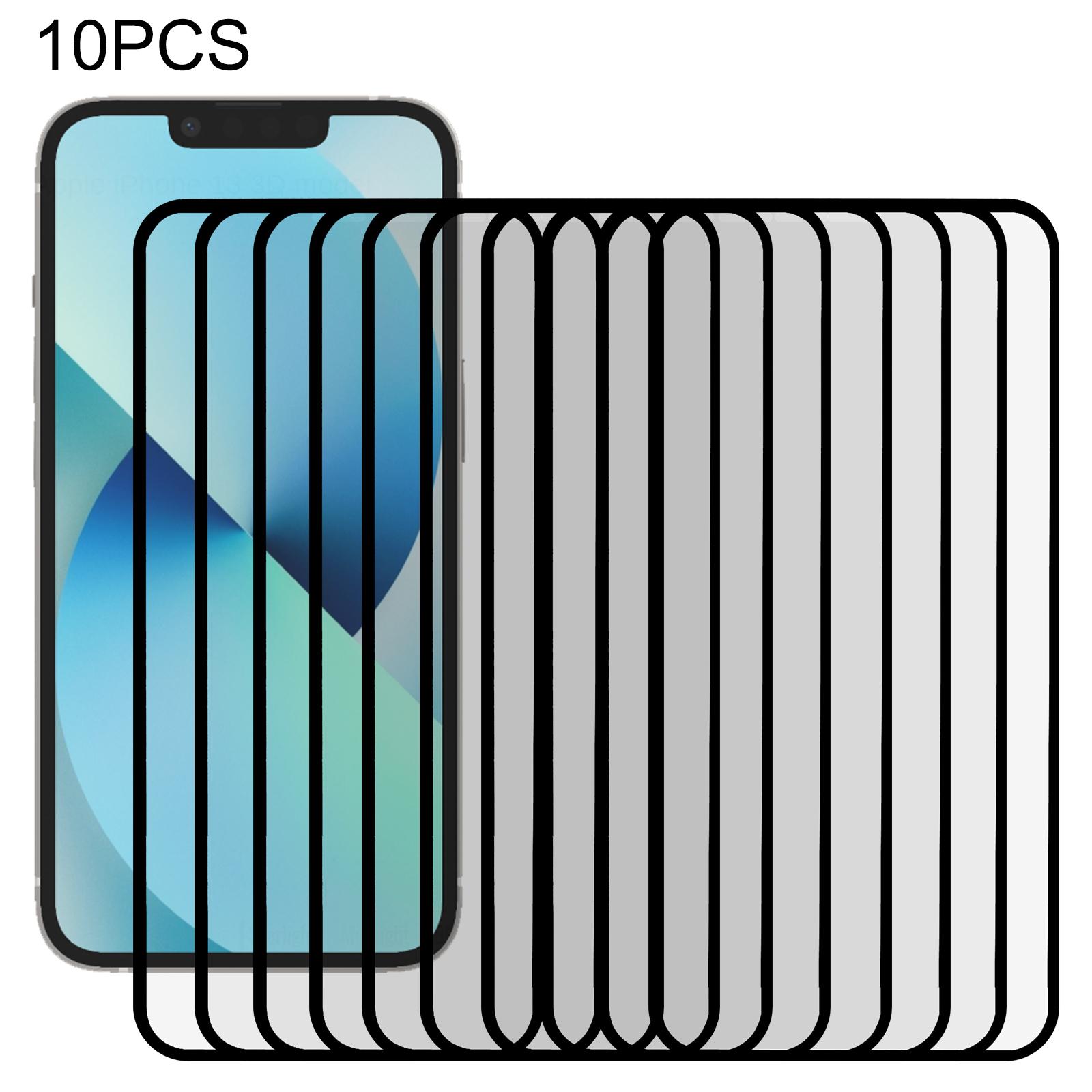 

10PCS For iPhone 13/13 Pro/14 Full Screen Protector Black Edge PET Film