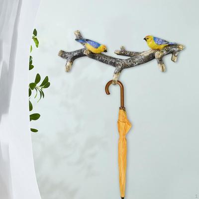 Kledinghaak Kledinghanger Vogelbeeldje Houder Decoratief voor Hoed Entree Slaapkamer