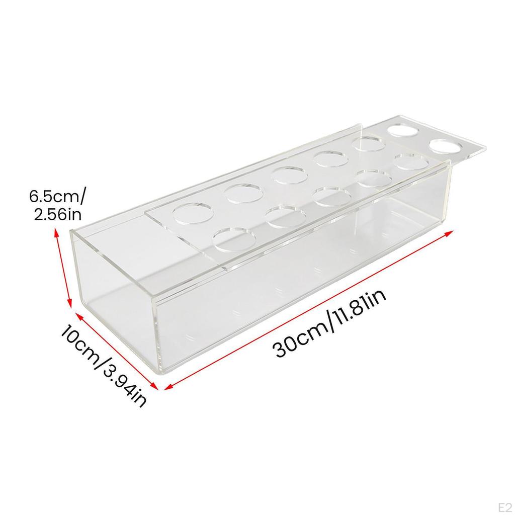 Akrylová obdélníková váza na květiny Nádoba Dekorativní květináč Květináč Dlouhý Umělecký pro