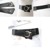 Womens Wide Elastic Waist Belt For Dresses And Coats With Cshaped Buckle And Stitching Design