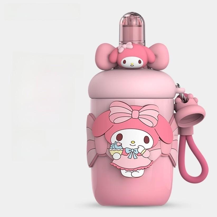 Melody Childrens Insulated Water Bottle With Straw Lock For School And Travel