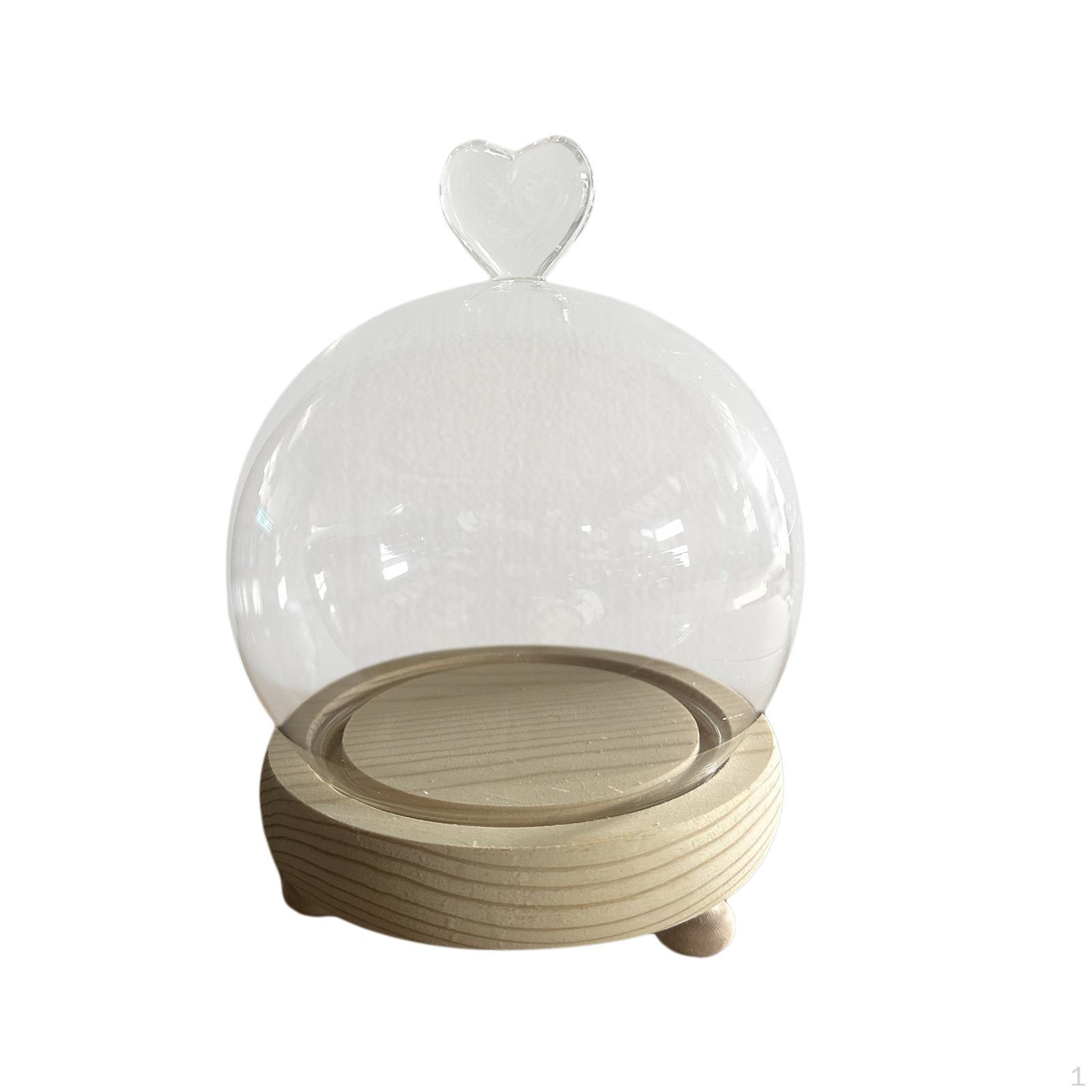 

Дисплей Купол с основанием Корпус для украшения дома Стенд Витрина Коллекционные предметы Свадебные подарки Изделия ручной работы 13.5cmx9.5cm