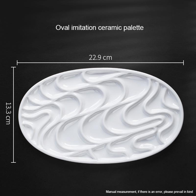 Bview Art 1pcs Palette for Painting, Daily Art Supplies for Art Students, Watercolor Paint Mixing Tray, Paint Palette