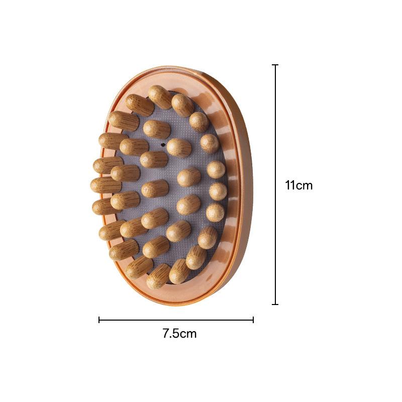 Meridian Brush Abdominal Massage Device Rubbing Abdomen with Brushing Technique Wooden Meridian Brush Massage Comb Meridian Brush