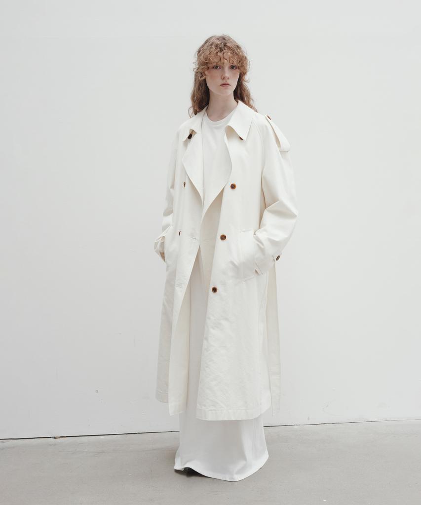 VOEF Roo Trench Coat (Chalk)