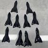 10 Stück Dachspoiler, schwarze Haifischflosse, universeller spitzer Karbonfaser-Stoßfänger, Auto-Dachmodifikations Teile, Windmesser