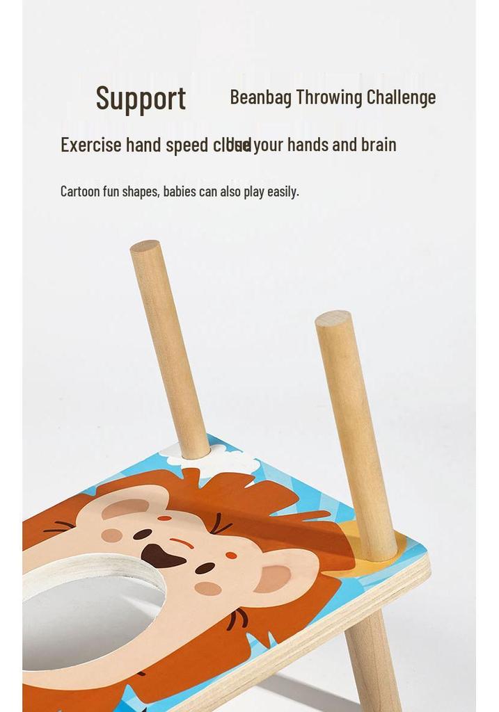Kids' Beanbag and Ring Toss 2-in-1 Educational Game