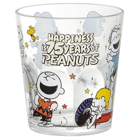 Skater Cup 280ml Plastic Acrylic Dishwasher Safe Made in Japan Snoopy PEANUTS 75th dancing KSA4J-A
