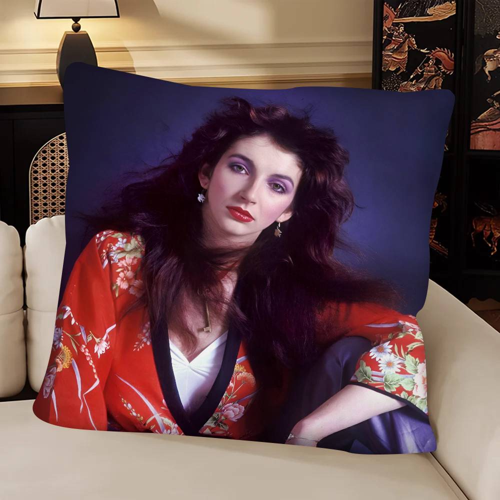 Singer Kate Bush Pillow Case Fashion Square Pillowcase Bedroom Sofa Room Ins Decoration Leisure