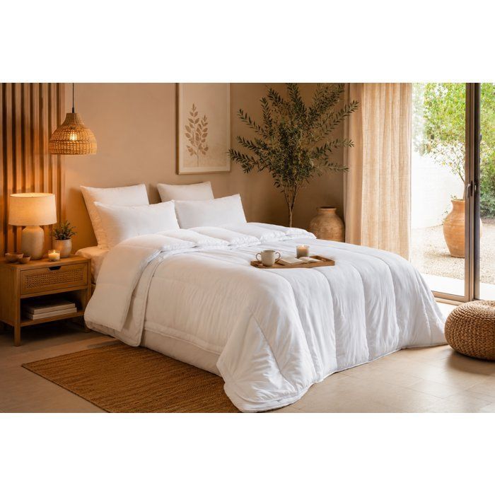 Couette 4 Saisons 420 gr/m² - BLANREVE - 260 x 240 cm - Blanc