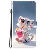 Cute Painting Leather Flip Phone Case For Samsung Galaxy S22 S23 FE S24 Plus S25 Ultra Flower Butterfly Wallet Stand Back Cover