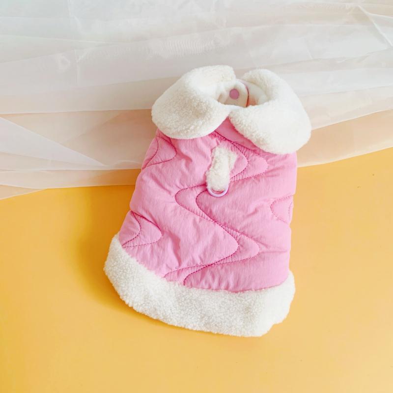 

Puppy Clothes Small Dog Coat Jacket Winter Pet Apparel Cat Yorkie Pomeranian Shih Tzu Maltese Poodle Bichon Schnauzer Clothing XS（old） розовый