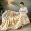 Soft & Cozy Gradient Bubble Fleece Throw Blanket Milk Velvet Plush All-Season Multipurpose Nap Blankets For Office And Sofac