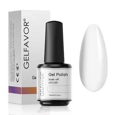 GELFAVOR 15ml Nail Gel 60 Colors Semi Permanent Gel Nail Polish Black Nude UV Gel Polish Varnish Hybrid Manicure Lacquer Gel