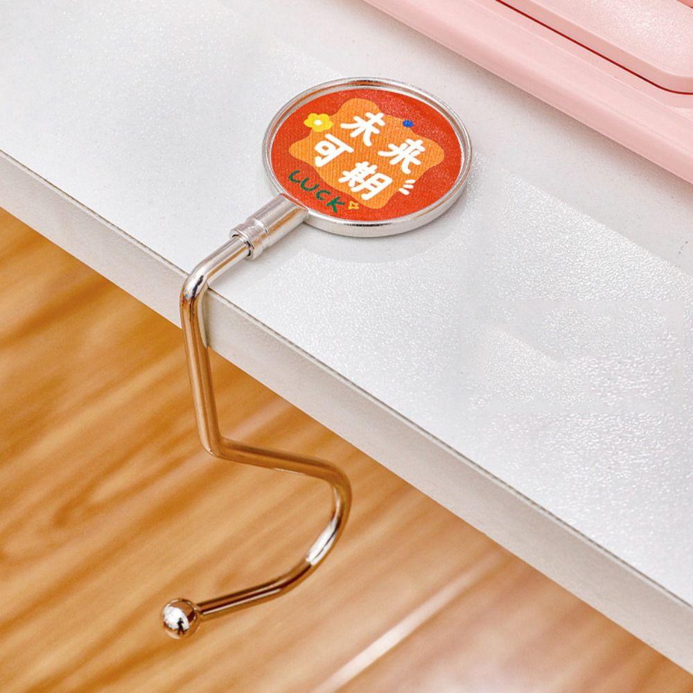 Movable Hook Student Gift Handbag Hanger Purse Bag Table Hook Desk Hanging Holder Desk Hook