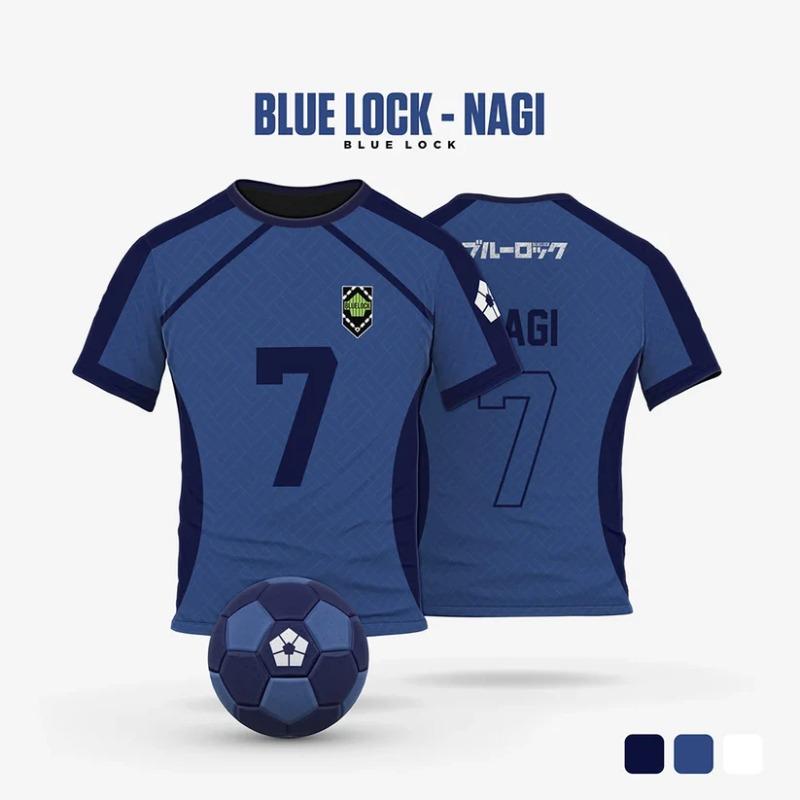 

Anime Blue Lock Jersey 3D Print Nagi Soccer T-Shirts Men Women Short Sleeve Sports Tee Y2k Top Harajuku Cosplay Football T Shirt 5XL