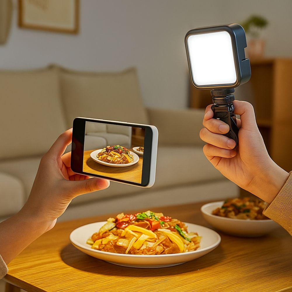 RGB Three-color LED Video Light Portable Photography Lighting Mini Phone Fill Light  Photography