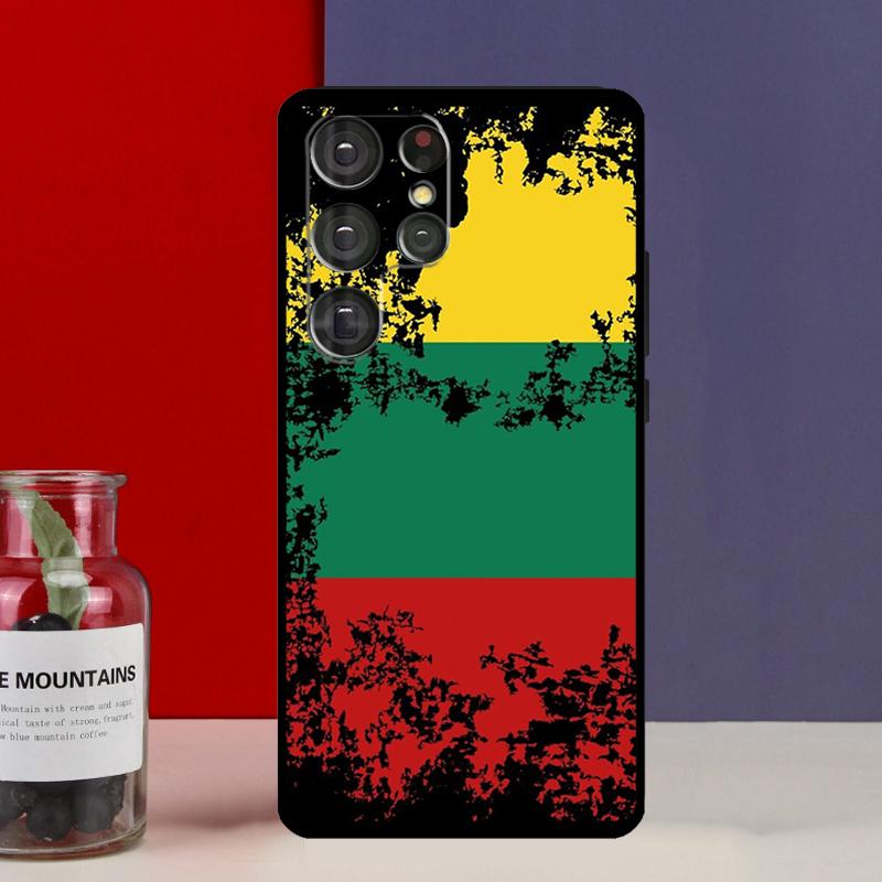 Fashion Lithuania Flag Funda Case For Samsung Galaxy S25 Ultra S9 S10 S20 S21 S22 Plus S23 FE S24 Ultra Phone Cover