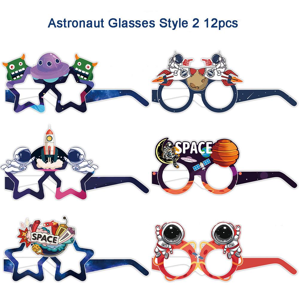 

Набор космической посуды Тарелки Бумажные стаканчики Стаканы Флаги Одноразовая посуда Дни рождения Вечеринки в открытом космосе Товары для вечеринок Glasses 12PCS 2