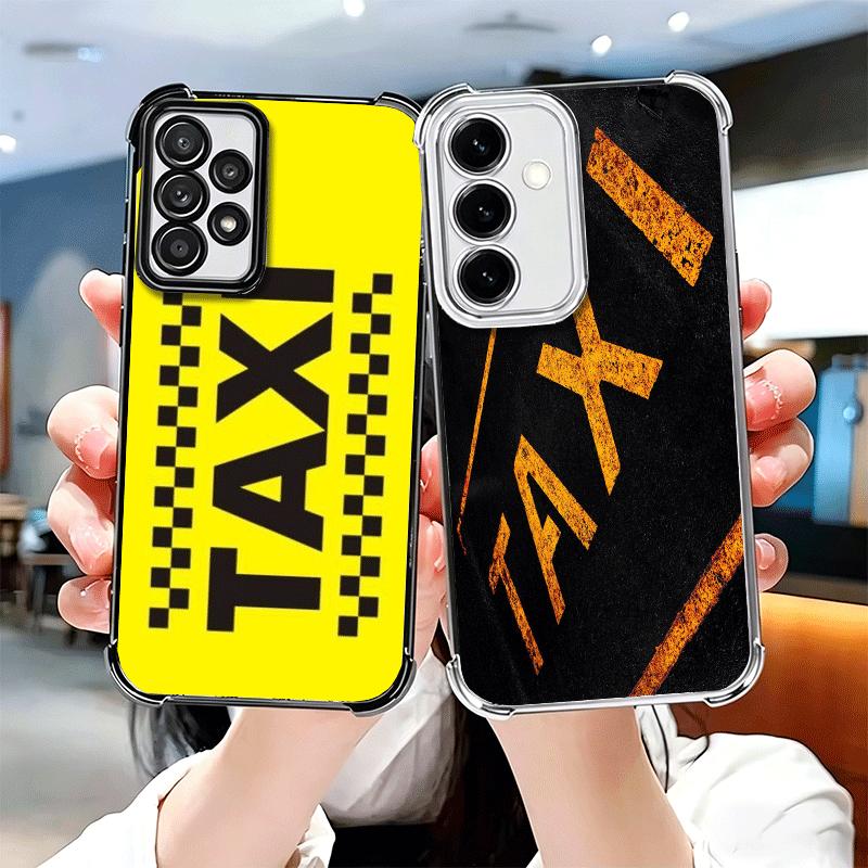 NYC Yellow Taxi Cabs Soft Phone Case For Samsung A17 A27 A07 A37 A57 A16 A56 A15 A55 A14 A54 A13 A53 A26 A36 A25 A35 A24 A34 A23
