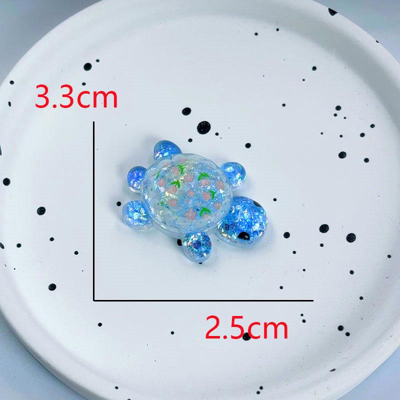 Flashing Resin Luminous Turtle Ornaments - Large & Small DIY Accessories