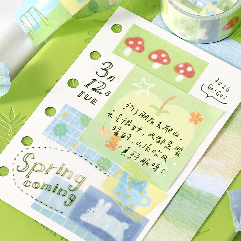 Xin's Lover Washi Tape - Little Diary Fresh Illustration Series