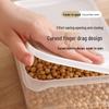 Food Grade Transparent Plastic Square Grain Storage Jar