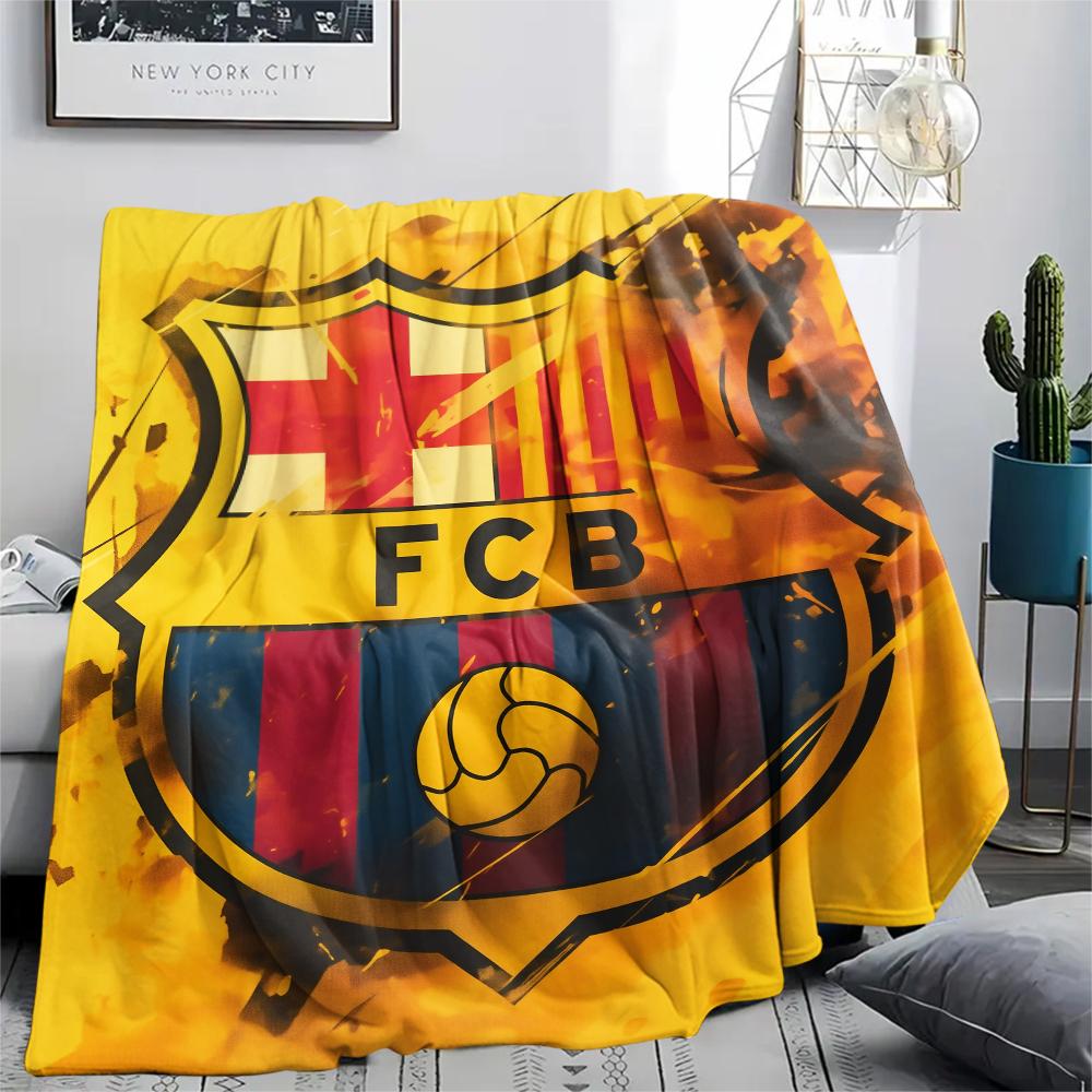 Барселона, фланелевое одеяло с узором, Высококачественное, Удобное для всех сезонов, Декор для дома, Тепло и уют, Идеально для подарков. 80cm x 120cm