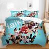 Cartoon 3D Digital Printing Children'S Student Dormitory Home Three Or Four-Piece Set