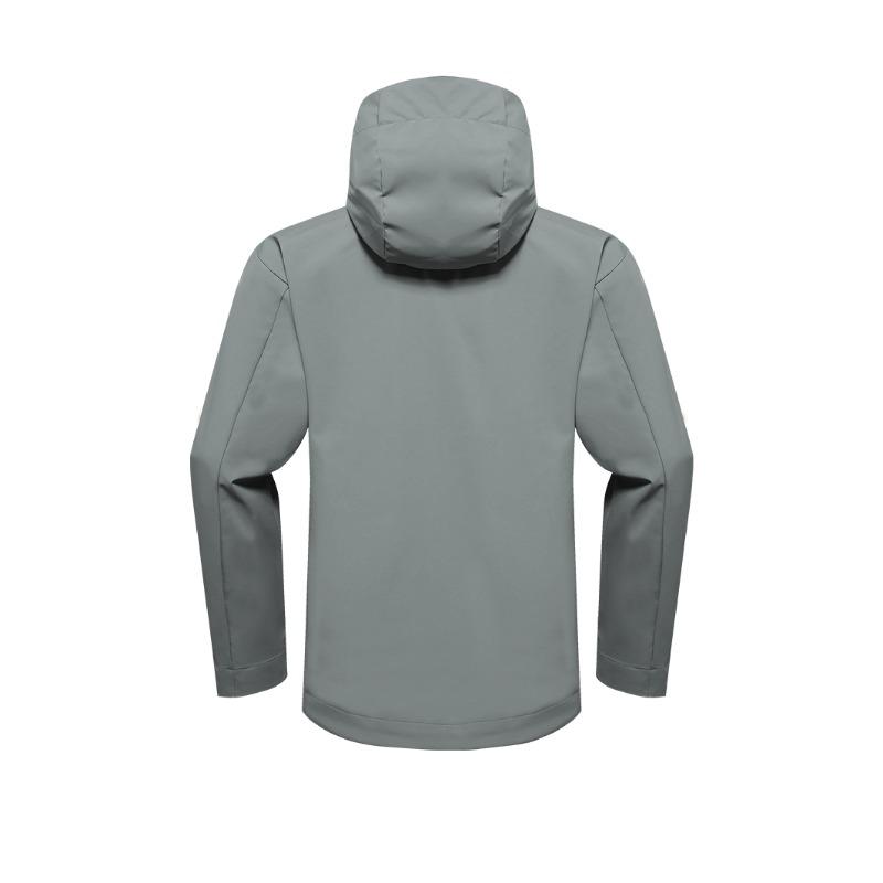 Leichte dünne einlagige winddichte wasserdichte atmungsaktive Hard-Shell-Jacke Unisex mit Kapuze durchgehend gefüttert für Outdoor-Radfahren Wandern