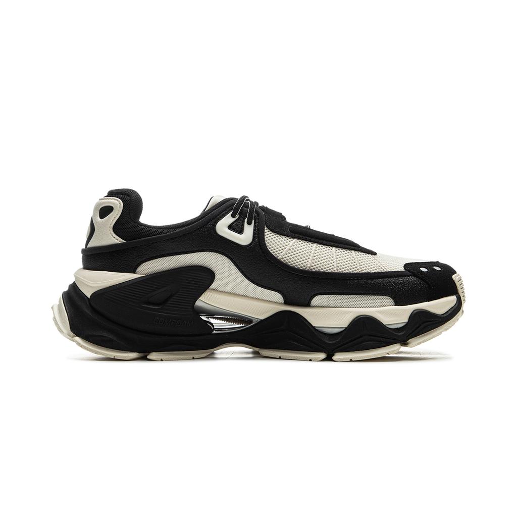 New LiNing Wear resistant Non slip And Breathable Low Top Casual Shoes Men's Black Beige AZGV071-2