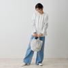 Rootote Small Round-Bottom Tote Bag Made with Recycled Cotton, SN Deli Merci-D 1015 (06 Pink)