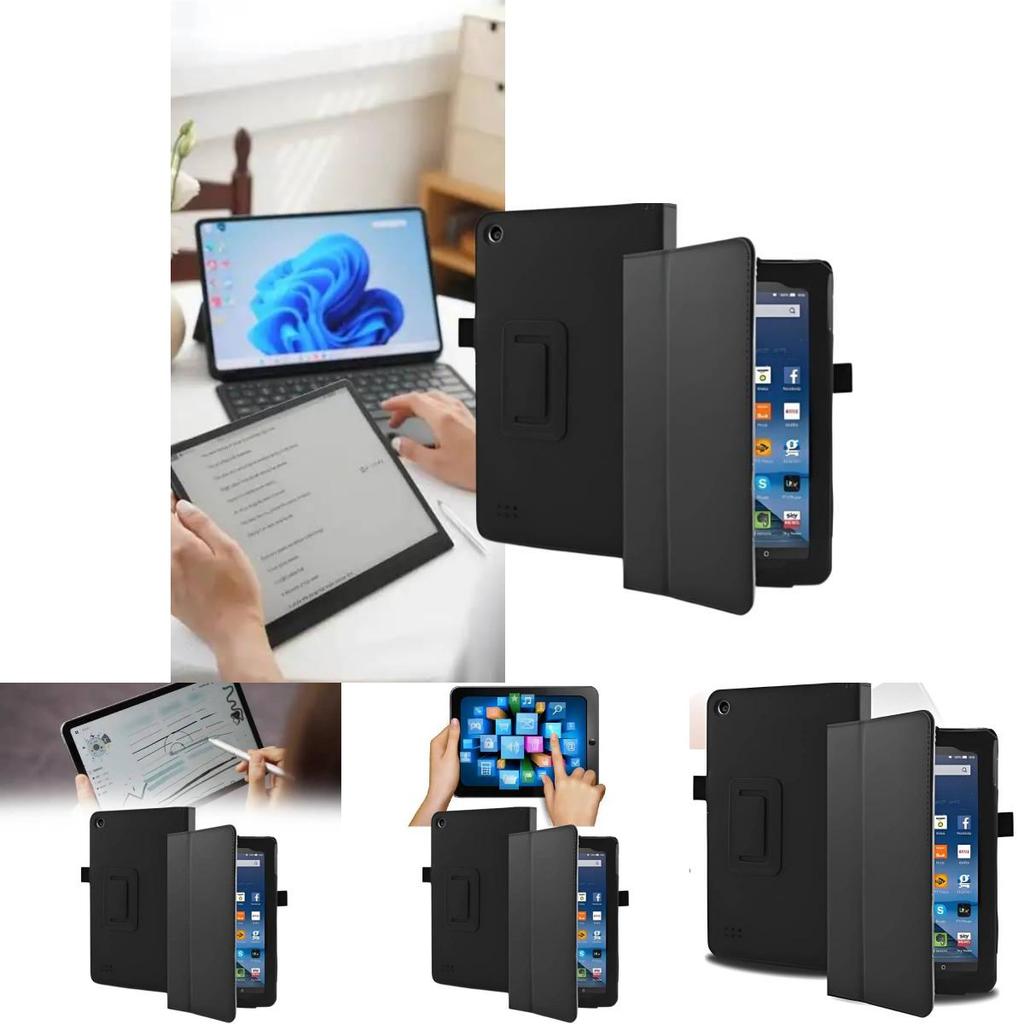For Kindle Fire Hd 7 8 Tablet Protective Case With Impactresistant Leather And Stand Function