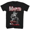 Misfits T-shirt Graphique en Coton Homme Crâne Rock Punk Groupe Tee Y2K Grunge S-4XL