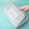 A4 Book Bag for School Double Layer Mesh Organizer Large Capacity Student Essentials Textbooks Folders Storage School Supplies