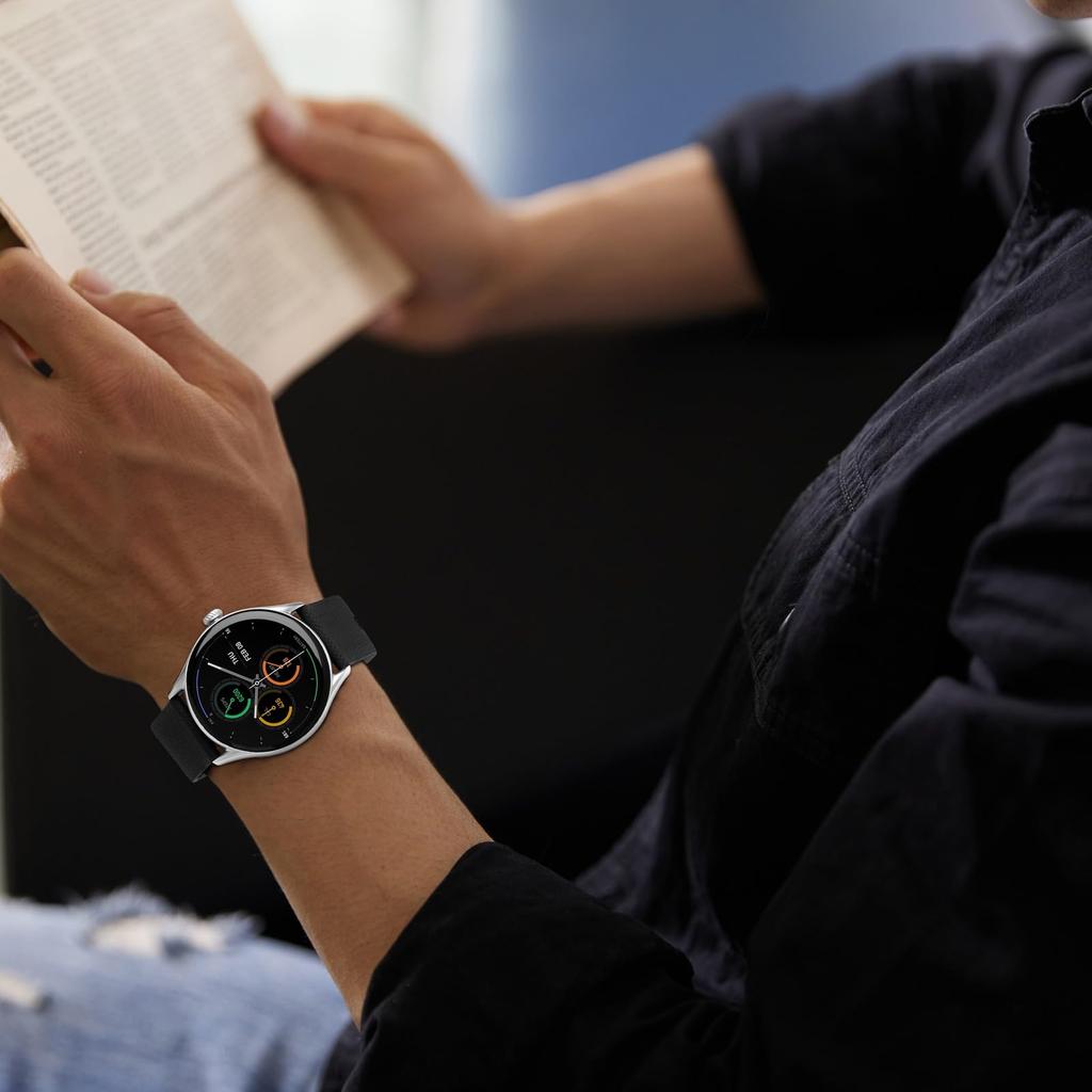 Anbeer 24mm Schnellverschluss Gummi Silikon Uhrenarmband für Herren und Damen mit Schwarzer Edelstahl Schließe