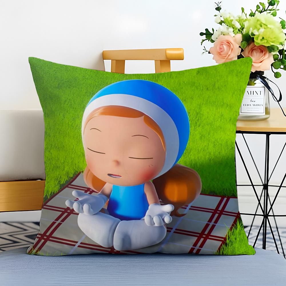 Yumis Cells The Movie Cushion Cover Washable Linen comfort Soft for Sofa Bed Cozy Home Room Decor