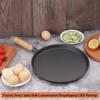Poêle à grill en fonte à fond plat antiadhésive pour steak, pancakes et œufs - Idéale pour la cuisson au barbecue en intérieur et en extérieur.