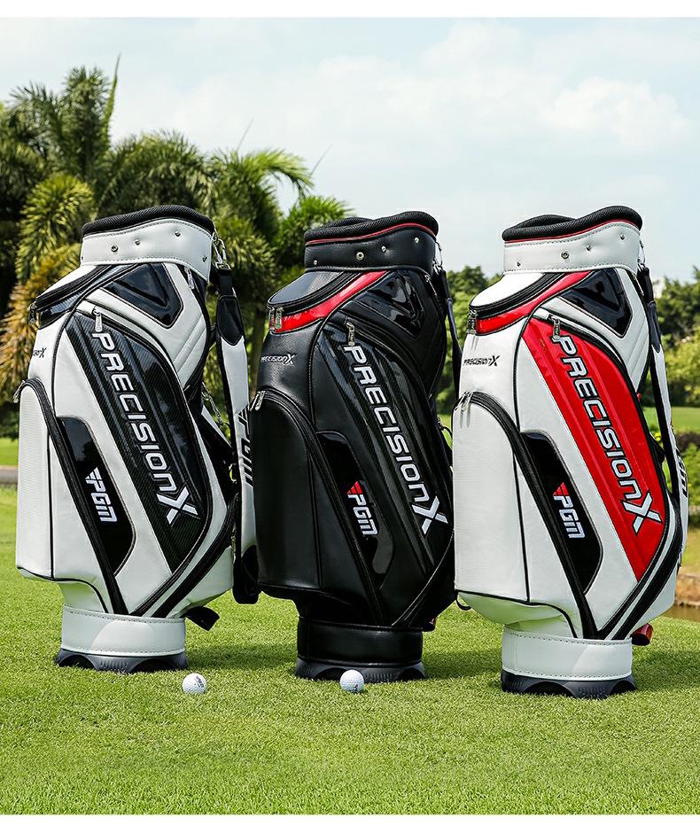 PGM Men's Waterproof PU Golf Bag, Large Capacity Club Bag