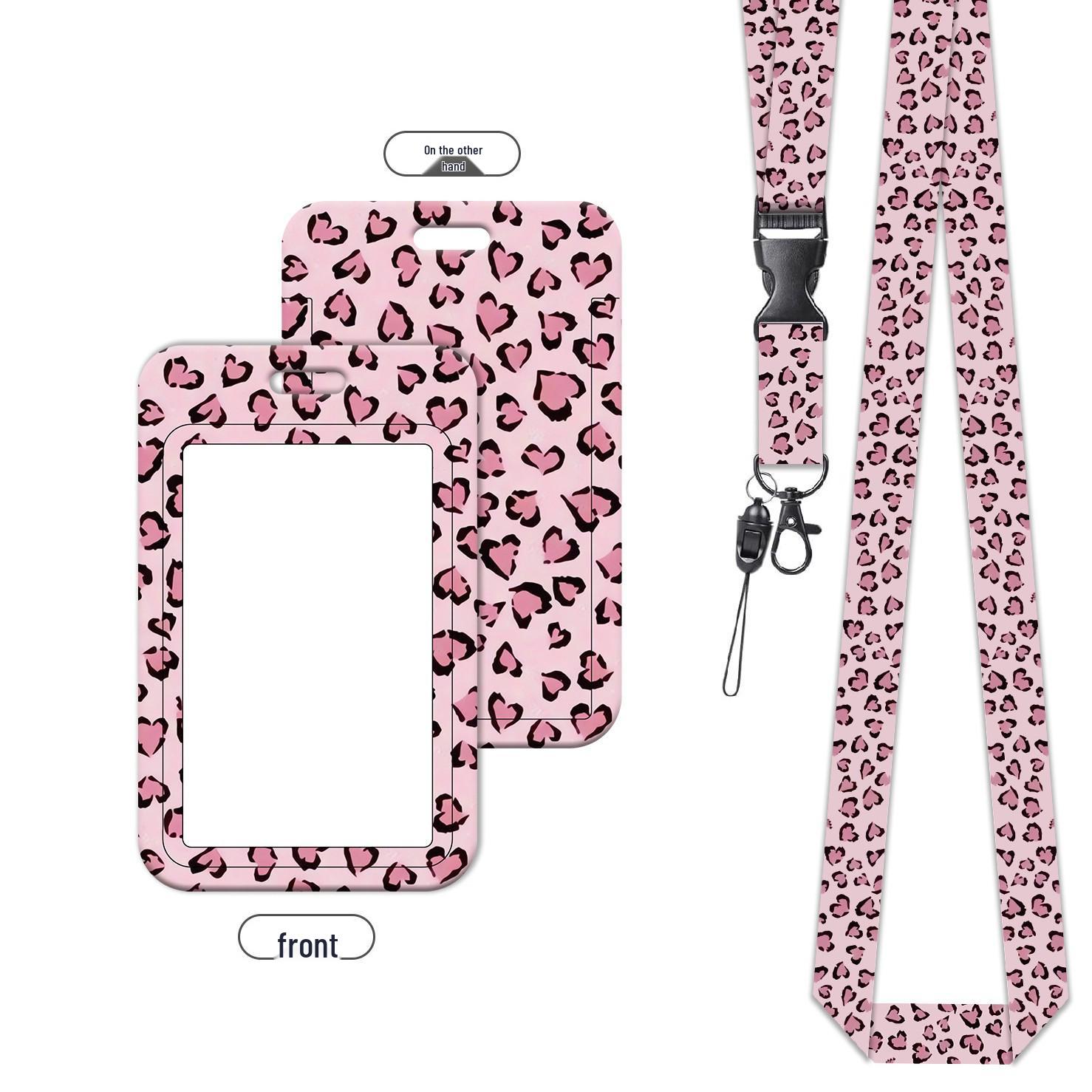 Stylish ID Card Holder with Lanyard & Metal Clip for Students and Employees