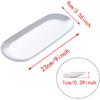 Oval Silver Tray Set, Elegant Silver Accent Decor for Vanity, Bathroom, and Kitchen, Stylish Stainless Steel Trays for Home Decor and Organization