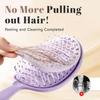Peel Brush - Peel Hair Brush, Self Cleaning Hair Brush With Peel Off Liner, Detangler Brush for Wet and Dry Hair, Free Detangling for All Hair Types,