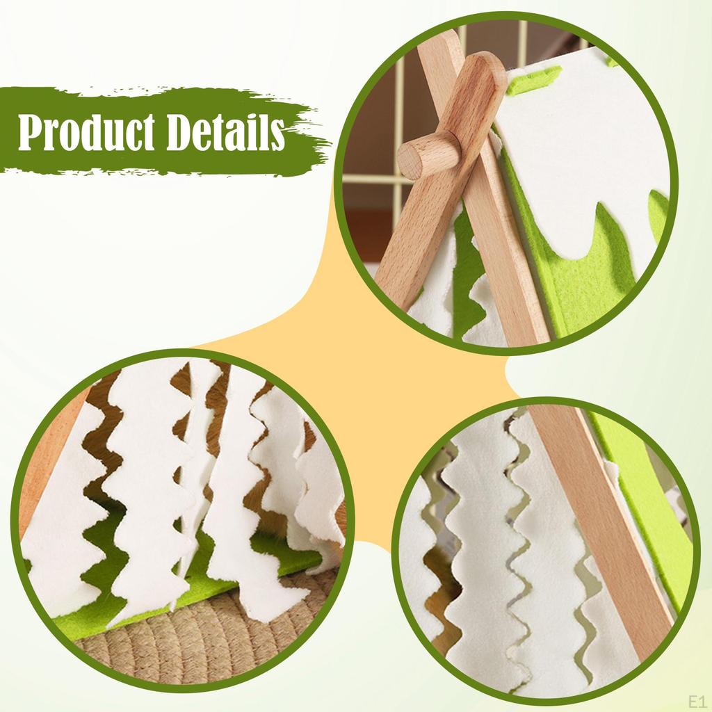 Guinea Pig House Hamster Nest Tent Hut Wooden Pet Hideaway Shelter Cozy Small Animal for Rat