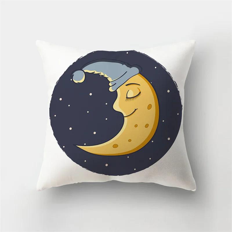 45x45cm Fashion Yellow Pillowcase Cartoon Sun Duck Animal Flower Plant Cushion Cover Sofa   Home Decoration