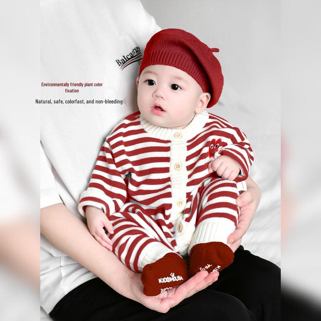 Spring & Autumn Family Sweater Set: Fashionable Knit Outfits for Baby, Mother-Son, or Mother-Daughter