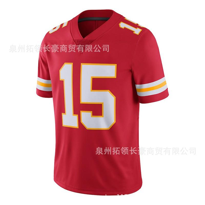 Kansas City Chiefs Patrick Mahomes 15 Mens Football Jersey Sports Team Game Fan Apparel