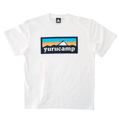 Yurucamp Fujisan Logo T-Shirt White XL Size